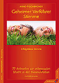 Auf dem Cover des deutschen Buches „Geheime Stimme Verführer“ sind zwei lächelnde, im Gras liegende Personen abgebildet.